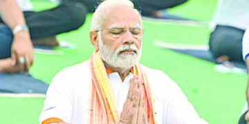 Yoga is the pause button humanity needs, to breathe, to balance, to become whole again: PM