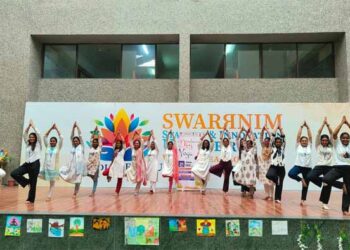Swarrnim University’s Dept of Swasthavritta & Yoga celebrates International Yoga Day