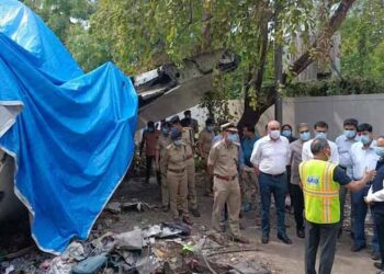 Principal Secy to PM, Dr P K Mishra reviews Relief & Rescue Ops at Ahmedabad plane crash site