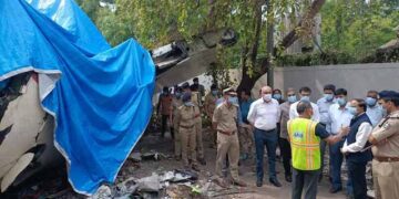 Principal Secy to PM, Dr P K Mishra reviews Relief & Rescue Ops at Ahmedabad plane crash site