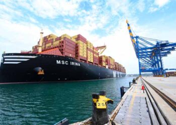 World’s largest container ship MSC IRINA makes historic debut at Vizhinjam International Seaport