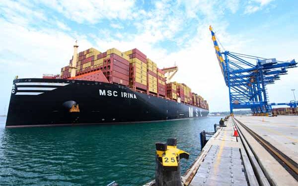 World’s largest container ship MSC IRINA makes historic debut at Vizhinjam International Seaport