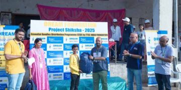 Dream Foundation-TTEC India Foundation distribute free educational kits to 200 underprivileged kids