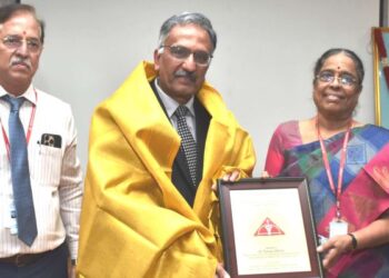 SRIHER VC & Medical Dean fete Dr. Sanjay Behari for his pioneering service to healthcare