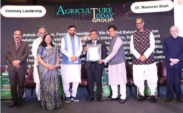 Dr Meenesh Shah, Chairman, NDDB honoured with Visionary Leadership Award 2025