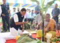 Assam CM Dr Sarma performs Bhoomi Poojan for expansion of Purabi Dairy plant at Panjabari