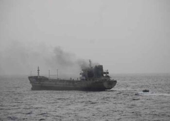 Indian Navy extinguishes fire on foreign tanker in Arabian Sea, rescues 14 Indian crew members