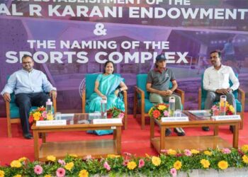 A tribute to spirit, strength: IITGN renames sports complex as Hiralal R Karani Sports Complex