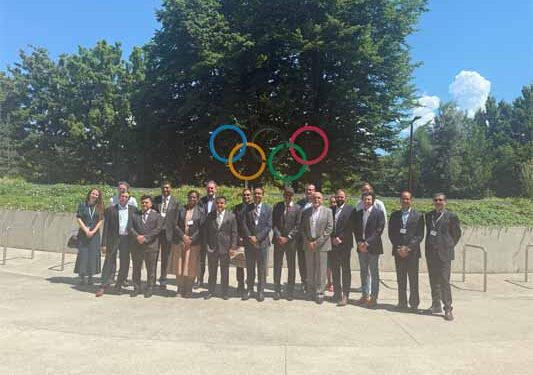 Indian high-level delegation visits Olympic headquarters to hold talks for 2036 hosting rights