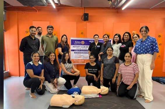 Healthcare: Rotary Club of Bhavnagar Vibrant conducts CPR training for gym trainers