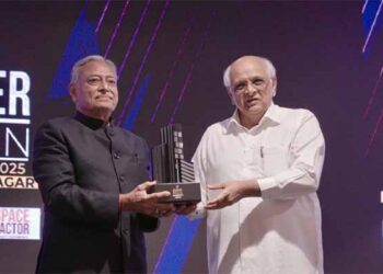 Gujarat CM Bhupendrabhai Patel honours Omega Elevators chief with ‘Builder of the Nation’ Award