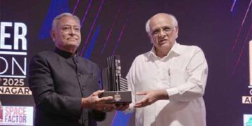 Gujarat CM Bhupendrabhai Patel honours Omega Elevators chief with ‘Builder of the Nation’ Award