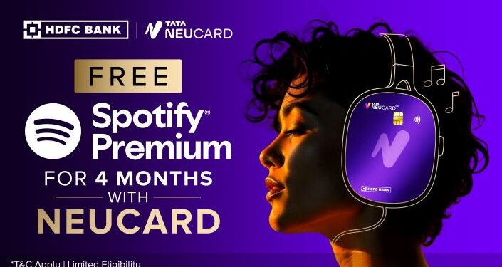 Tata Neu HDFC Bank Credit Card offers Spotify Premium as perk for its cardholders