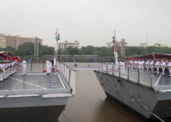 Defence Minister commissions  2 multi-mission stealth frigates, INS Udaygiri and INS Himgiri