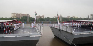 Defence Minister commissions  2 multi-mission stealth frigates, INS Udaygiri and INS Himgiri