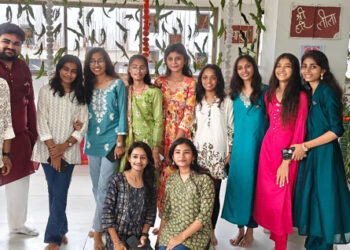 Swarrnim Science College celebrates Krishna Mahotsav with piety and gaiety