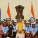 Rajnath Singh interacts with 30 students from tribal communities of Andaman & Nicobar Islands