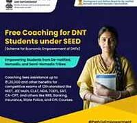 Govt holds Free Coaching for DNT Students under the SEED for competitive exams – NEET, JEE, etc