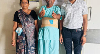Cadila-supported Kaka Ba Hospital’s complex spinal surgery helps 69-year-old patient to walk again