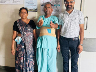 Cadila-supported Kaka Ba Hospital’s complex spinal surgery helps 69-year-old patient to walk again