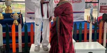 DPS-Bopal Ahmedabad student wins Silver Medal at CBSE West Zone Taekwondo Championship