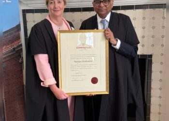 Somerville College, Oxford Honours N Chandrasekaran with Foundation Fellowship