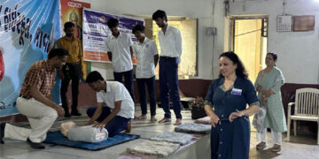 Rotary Club of Bhavnagar Vibrant trains school students in life-saving CPR to boost healthcare