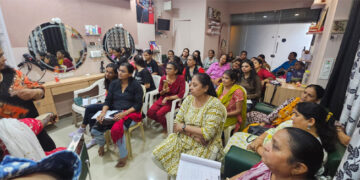 Rotary Club of Bhavnagar Vibrant empowers women through vocational training in beauty care