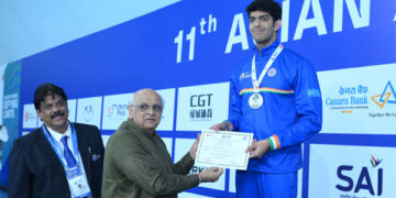 Srihari Nataraj opens India’s medal tally with double haul at the 11th Asian Aquatics Championships