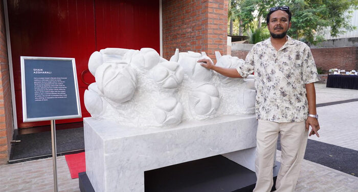StoneX Stone Portraits in Ahmedabad: Carving memory, weighing breath among culture vultures