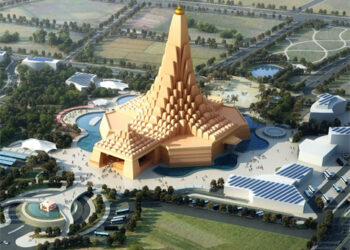 Adani Cement sets world record with largest raft foundation for Umiya Dham Temple