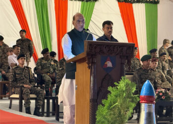 Defence Minister Rajnath Singh urges soldiers to embrace technology, training & readiness