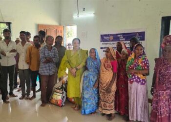 Lighting lives beyond cities: Rotary Bhavnagar Vibrant brings Diwali cheer to Mokhadka Village