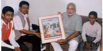 The Golden Journey: Artist Anil Shah’s 50-year retrospective opens at Amdavad Ni Gufa in Ahmedabad