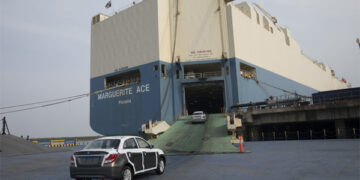Adani Ports Mundra sets new record by by loading 5,612 cars onto a single vessel