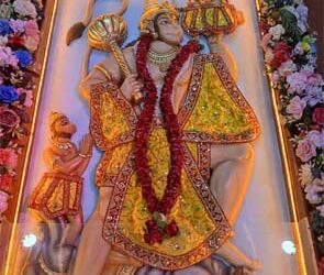 Sacred celebration at Sankatmochan Mahavir Hanuman Temple, Rancharda in Ahmedabad