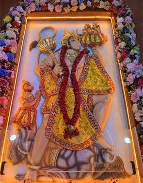 Sacred celebration at Sankatmochan Mahavir Hanuman Temple, Rancharda in Ahmedabad