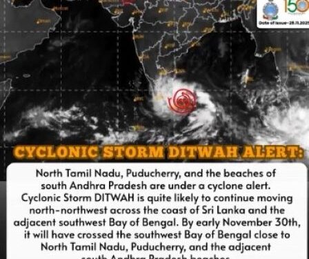Cyclone Ditwah: Alert for the East Coast of India