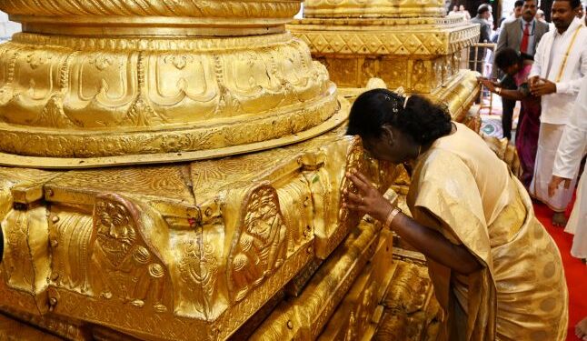 President Murmu seeks divine grace at Tirumala