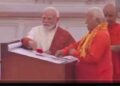 PM Modi, RSS Chief lead sacred Dhwajarohan at Ram Janmabhoomi Temple