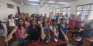 Birthday bash with a difference: C.C. Sheth College students unite for ‘No Meat Day’