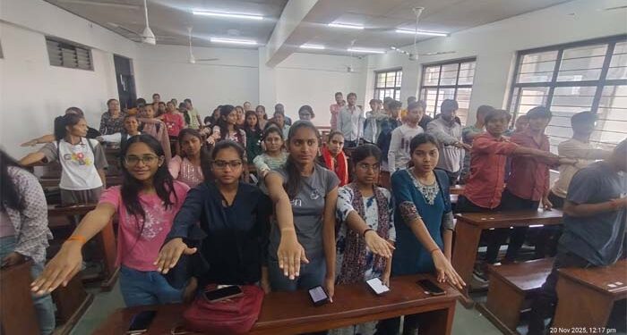 Birthday bash with a difference: C.C. Sheth College students unite for ‘No Meat Day’