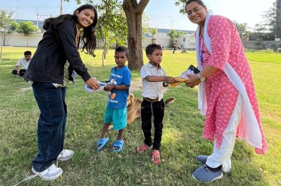 Swarrnim Science College marks Children’s Day with compassion-driven donation drive