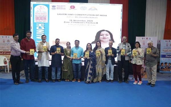 ‘Savitri and the Constitution of India’ launched at Ahmedabad International Book Festival