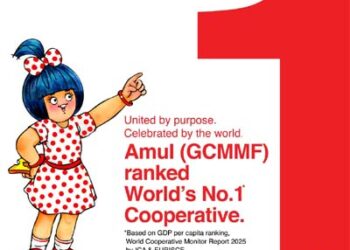  Amul soars to Global Summit: Named World’s No. 1 Cooperative in World Coop Monitor 2025