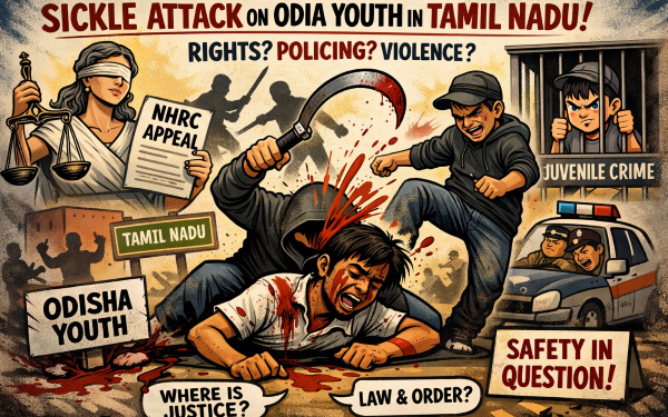 Brutal sickle attack on Odisha youth in Tamil Nadu Sparks NHRC Appeal; questions raised on rights, policing and juvenile violence