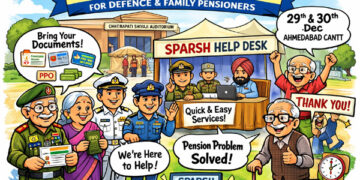 SPARSH Outreach Camp for Defence & Family Pensioners in Ahmedabad Cantonment on Dec 29-30