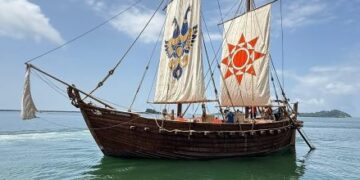 Ancient Maritime Legacy Sets Sail: Indian Navy’s INSV Kaundinya begins historic voyage from Porbandar to Muscat