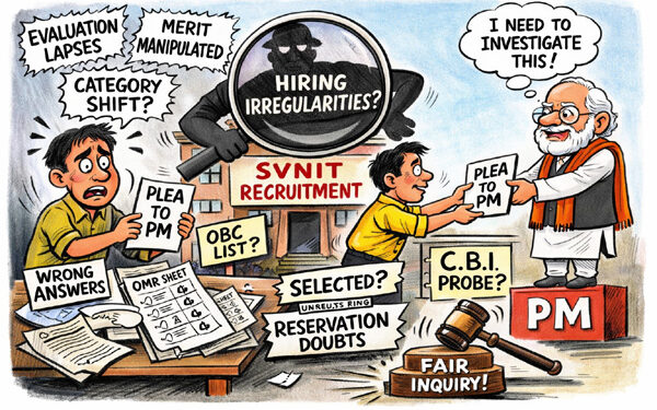 Victim seeks PM’s intervention over alleged irregularities in SVNIT recruitment