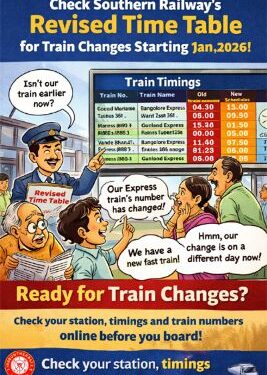 Southern Railway ushers in a new era of speed, scale and precision with mega time table overhaul from January 1, 2026
